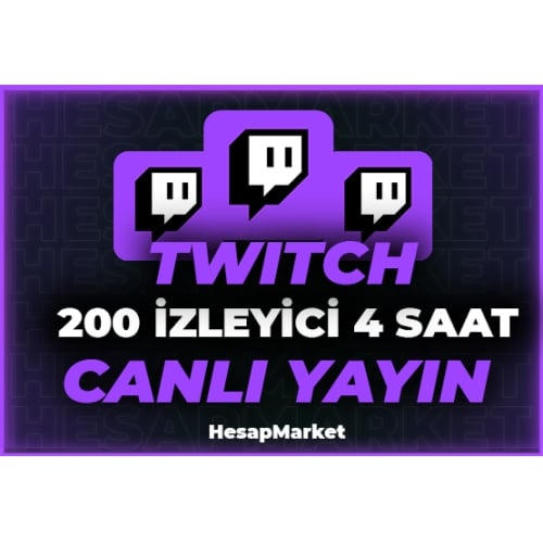  200 ⭐ TWİTCH ⭐ CANLI YAYIN İZLEYİCİ